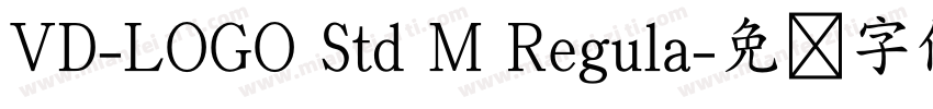 VD-LOGO Std M Regula字体转换